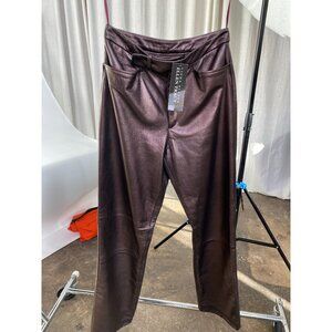 Linda Allard Ellen Tracy Vintage Designer Leather Pants Size 4 $595